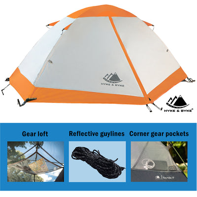 YOSEMITE 2 Person Backpacking Tent w/Footprint