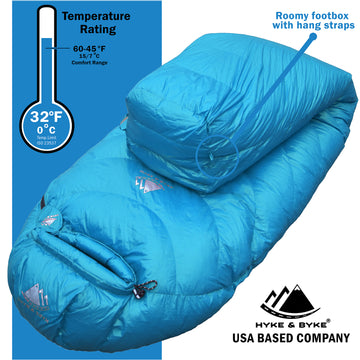 hyke and bike schlafsack Shavano 32 °F Ultralight Down Sleeping Bag
