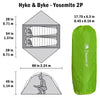 YOSEMITE 2 Person Backpacking Tent w/Footprint