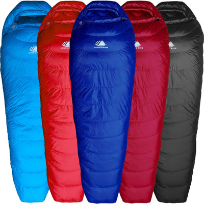 Shavano 32°F Ultralight 650FP Down Sleeping Bag Sleeping Bag Hyke & Byke Regular Blue