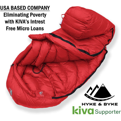 Snowmass 0°F Ultralight 650FP Down Sleeping Bag Sleeping Bag Hyke & Byke