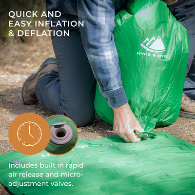 Standard Appalachian Inflatable Sleeping Pad With Micro-Adjustment Valve