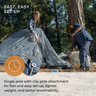 Zion 2 Person Backpacking Tent with Footprint