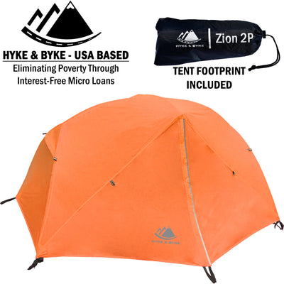 Zion 1 Person Backpacking Tent with Footprint