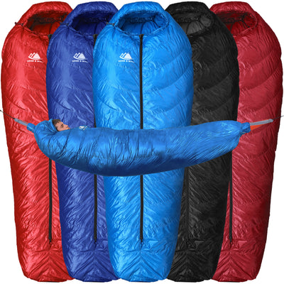 Crestone 0°F Hammock Compatible Ultralight 650FP WR Down Sleeping Bag