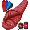 Quandary 15°F Ultralight 650FP Down Sleeping Bag Sleeping Bag Hyke & Byke Regular Maroon